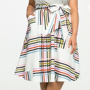 Eloquii Colorful Midi with Belt Size 16